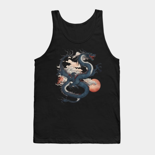 Japanese Dragon Tank Top by animegirlnft